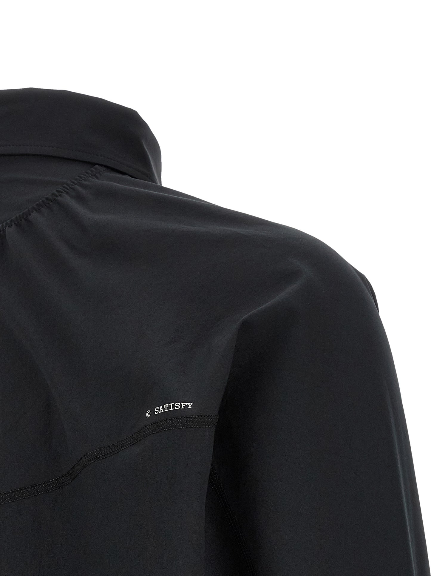 SATISFY Black Polyester Blouse