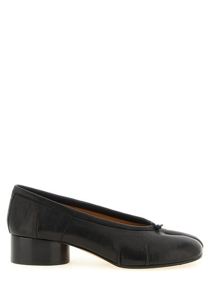 Maison Margiela Black Lamb Leather Mid Heel Pumps