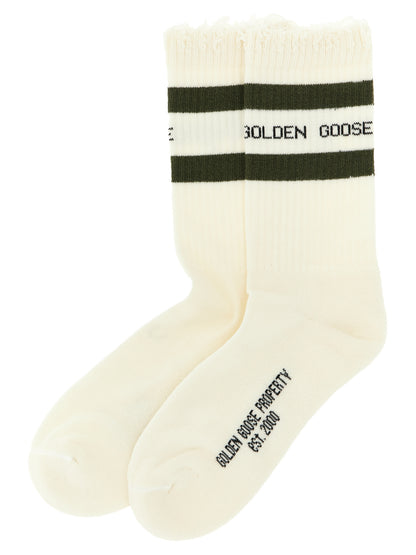 Golden Goose Bicolor Cotton Socks