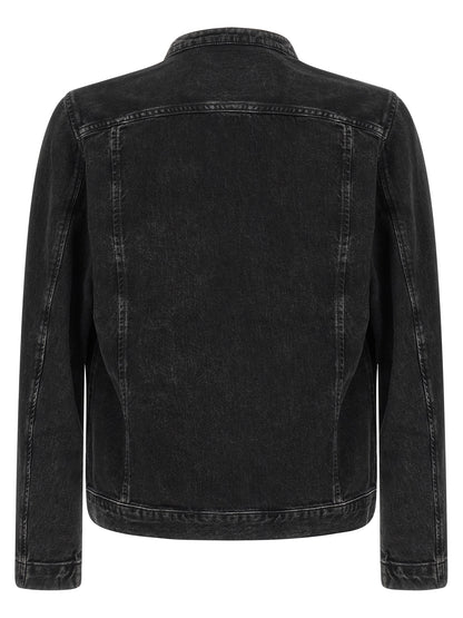 Diesel Black Cotton Denim Jacket