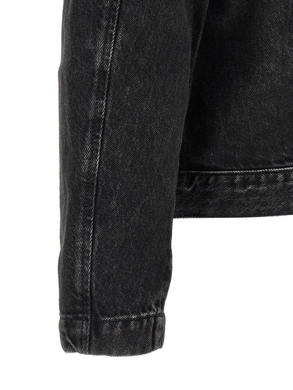 Diesel Black Cotton Denim Jacket