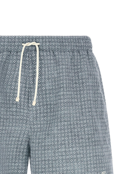 Brunello Cucinelli Blue Polyester Swim Shorts