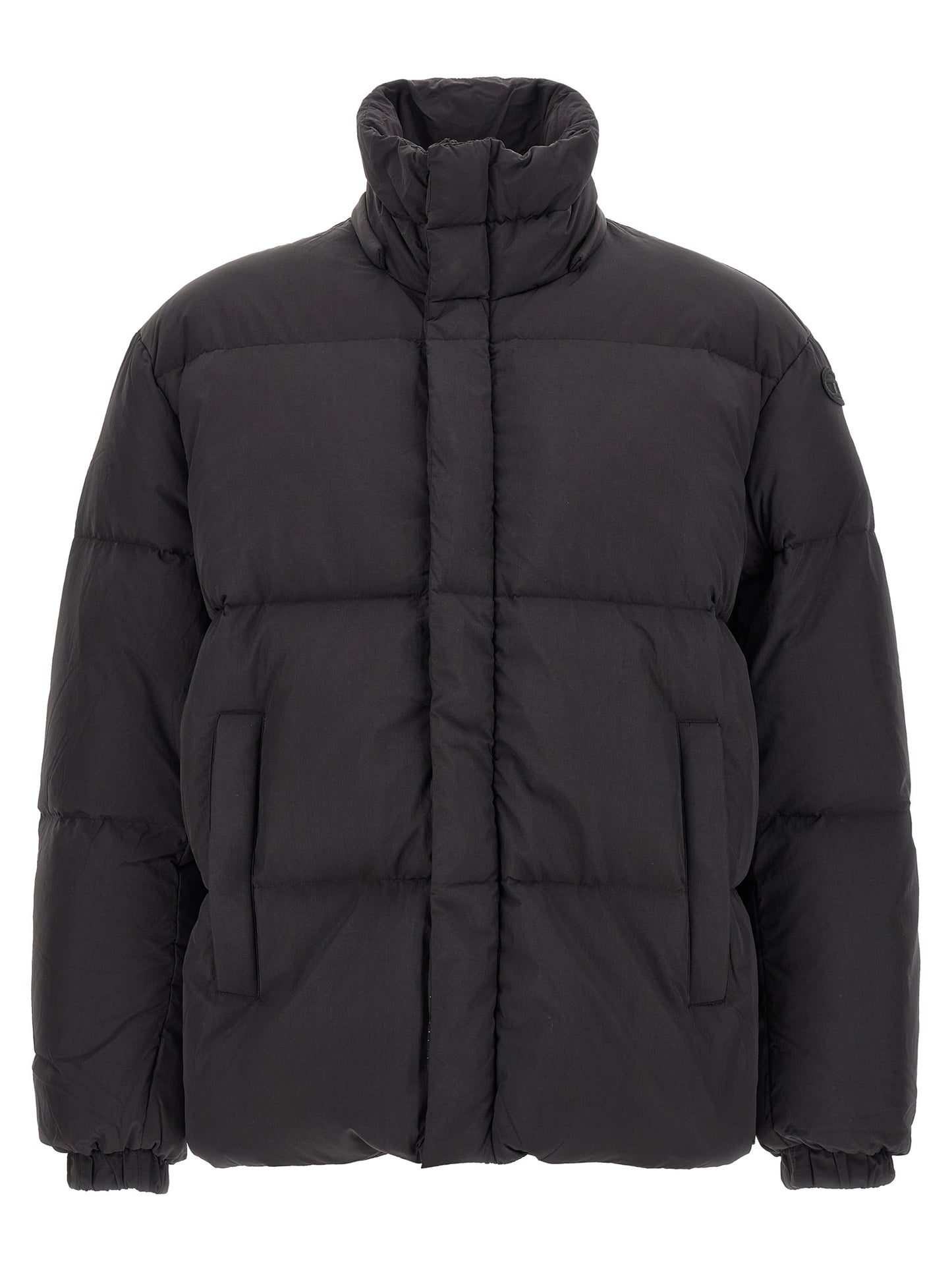Diesel Black Polyamide Full-Length Jacket