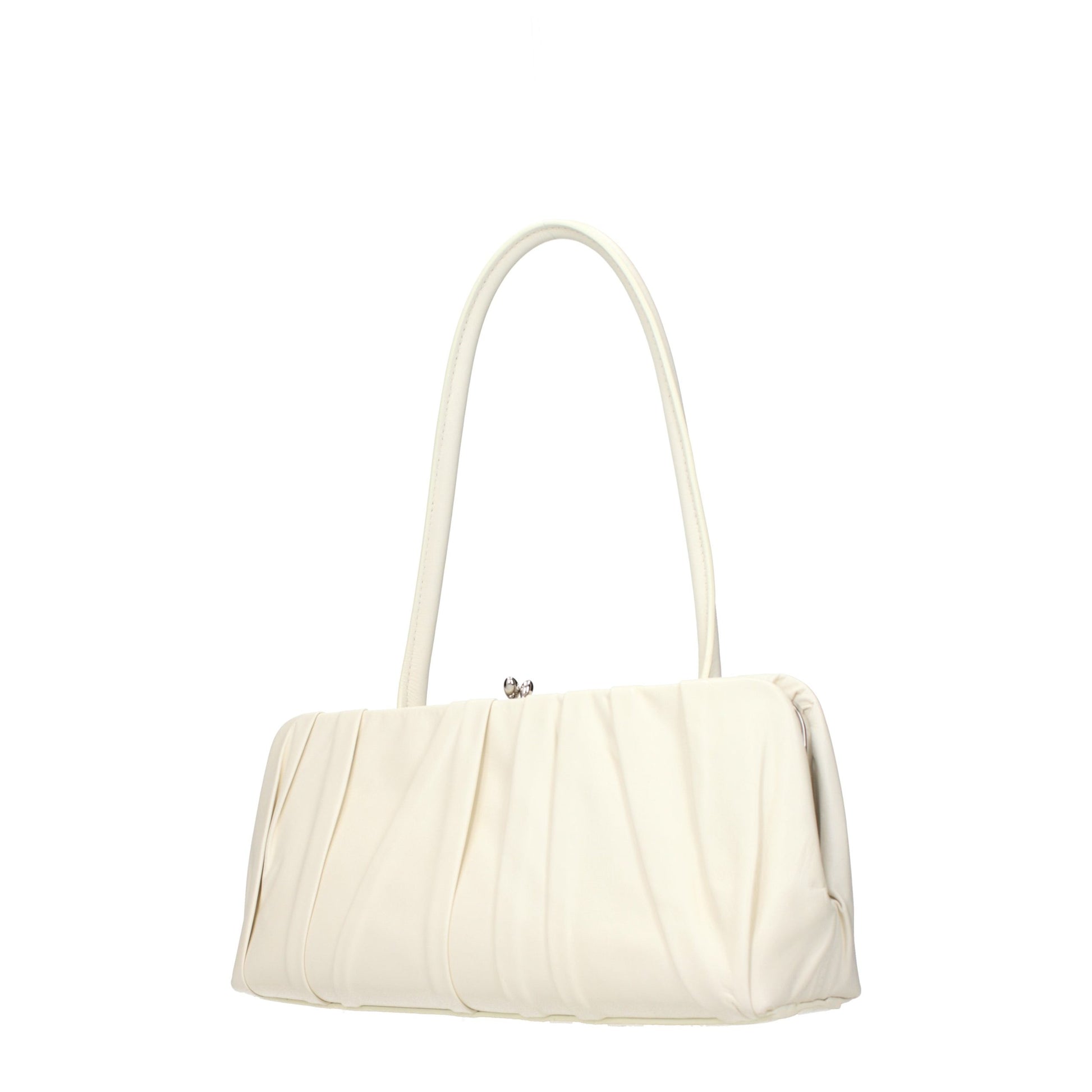 Shoulder Bag by Jil Sander for women in leather white features a effortless sophistication silhouette, secured by a with ample and versatile shoulder-strap for a effortless sophistication finish.
