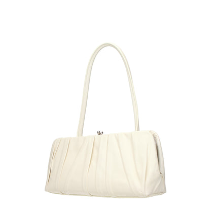 Shoulder Bag by Jil Sander for women in leather white features a effortless sophistication silhouette, secured by a with ample and versatile shoulder-strap for a effortless sophistication finish.