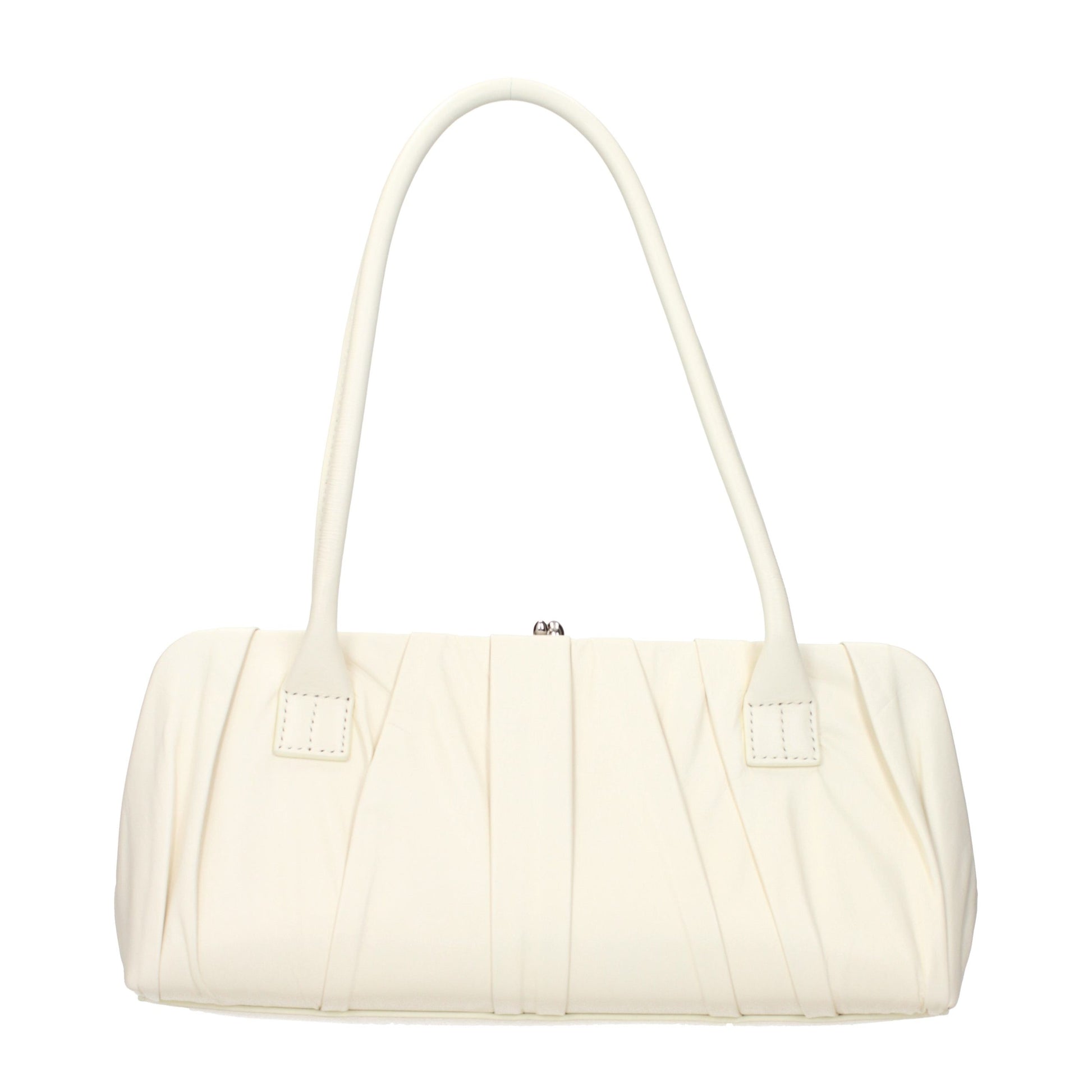 Shoulder Bag by Jil Sander for women in leather white showcases a statuesque silhouette, artfully detailed with a secure , organized , and versatile shoulder-strap for a statuesque look.