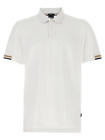 Hugo Boss White Cotton Polo Shirt