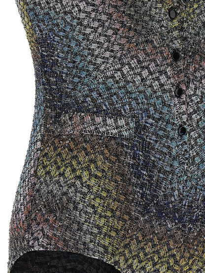 Missoni Multicolor Viscose One-Piece Swimsuit