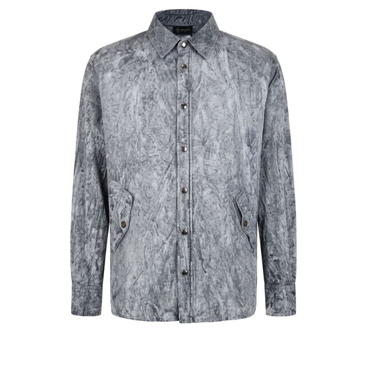 Mr&Mrs Italy Grey Viscose Men Shirt