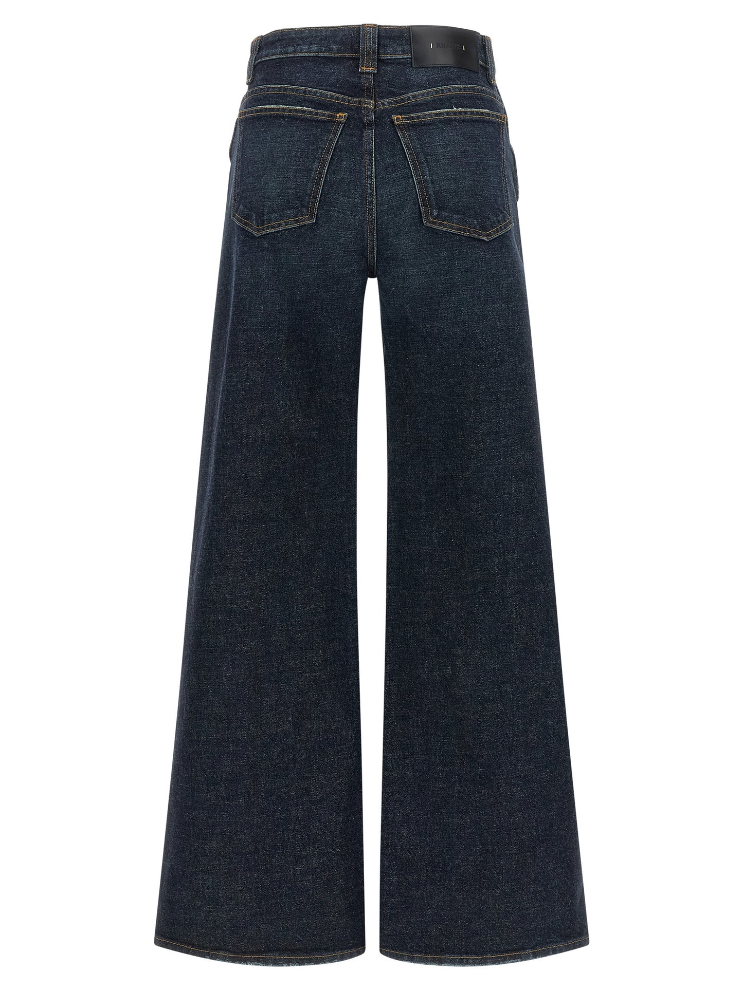 Khaite Blue Cotton Flared Jeans
