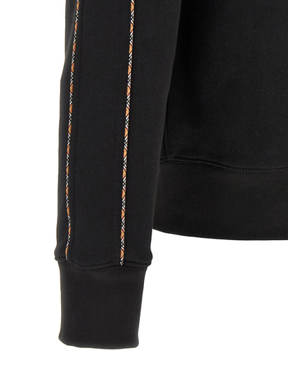 Sweatshirt Hoodie by Burberry for men in cotton black & patterned features an luminous silhouette, showcasing a sophisticated and for a truly luminous look.