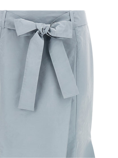 PINKO Blue Polyester Mini Skirt