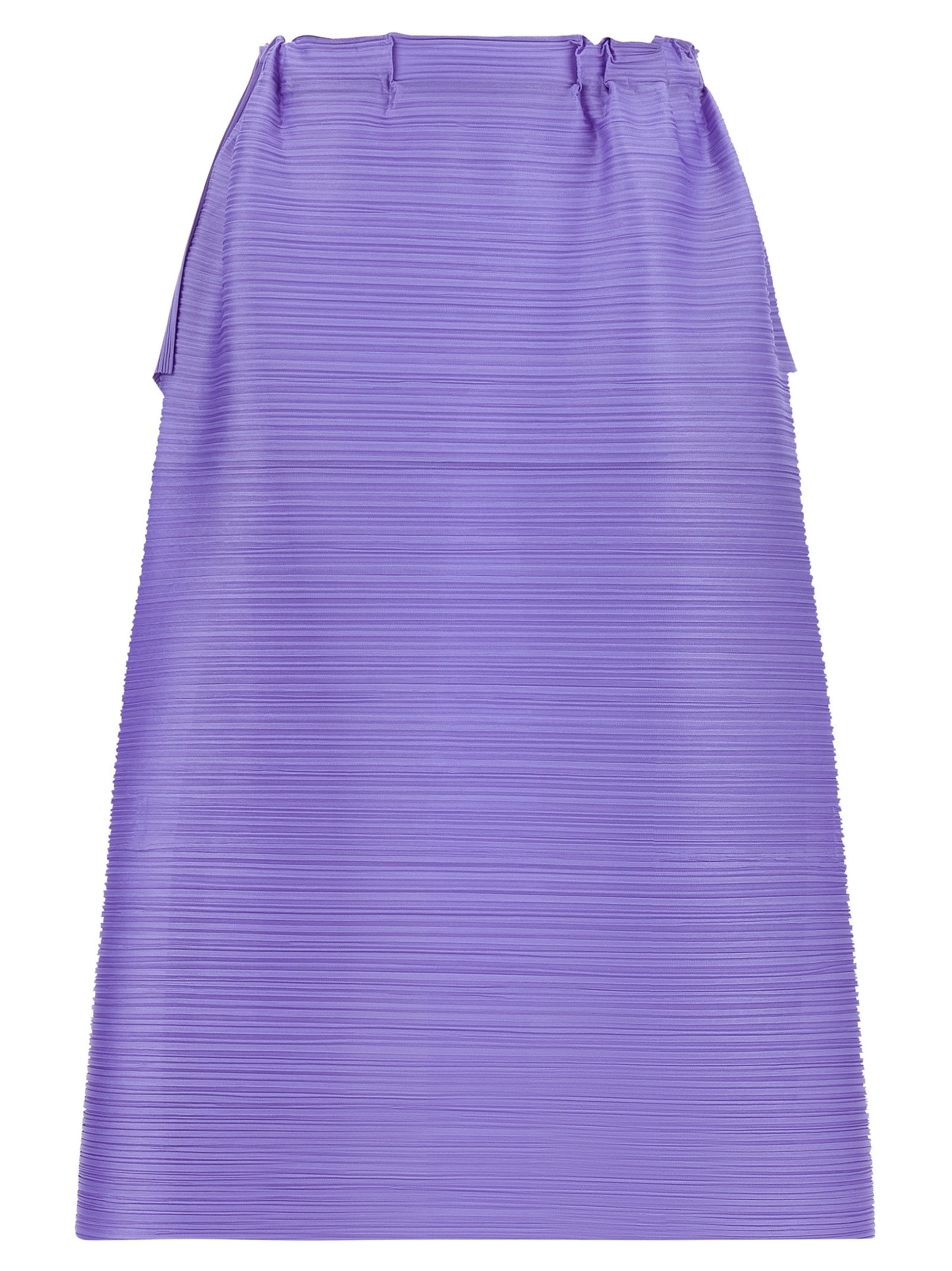 PLEATS PLEASE ISSEY MIYAKE Purple Polyester Midi Skirt