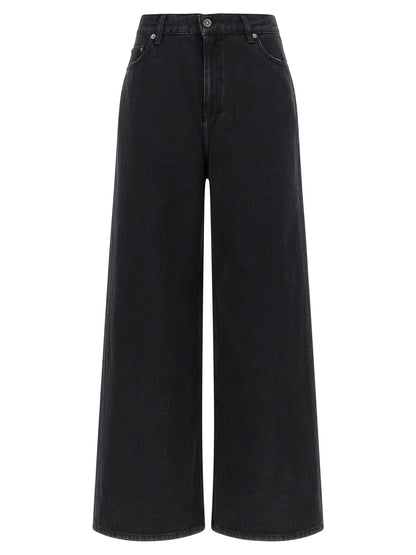 Golden Goose Black Cotton Flared Jeans