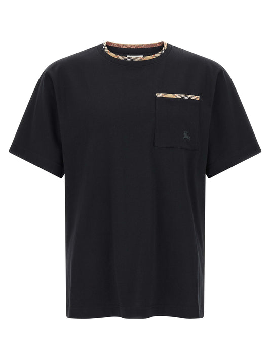 Burberry Black Cotton T-Shirt