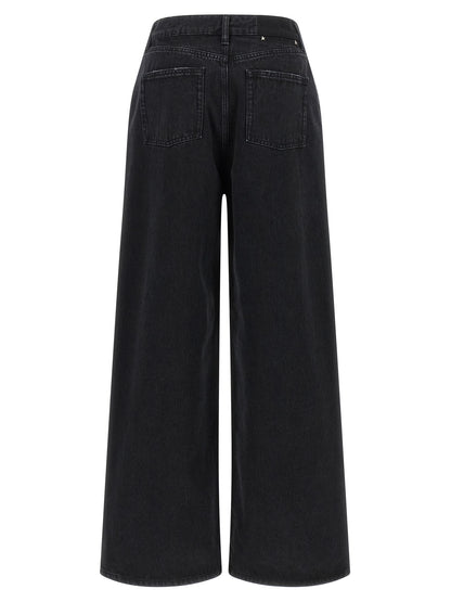 Golden Goose Black Cotton Flared Jeans