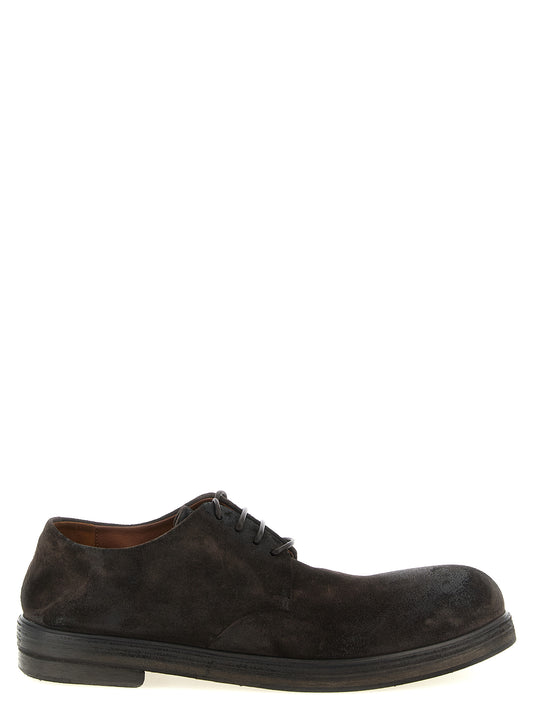 Derby Shoes by Marsell for men in calfskin leather brown & natural showcases a resplendent Blake Men's Calfskin Leather Derby Shoes aesthetic, defined by its resplendent and elegant .