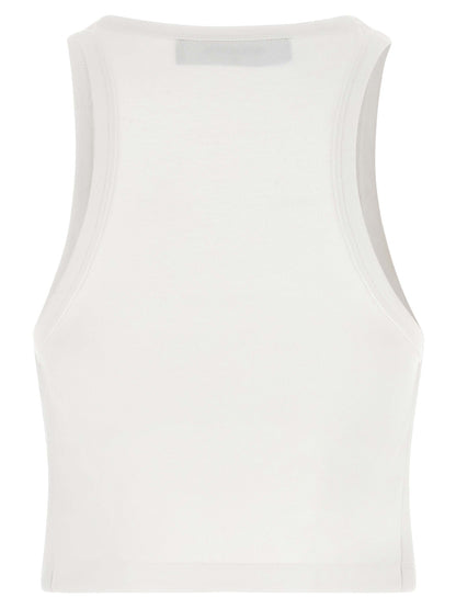 Dsquared² White Cotton Tank Tops