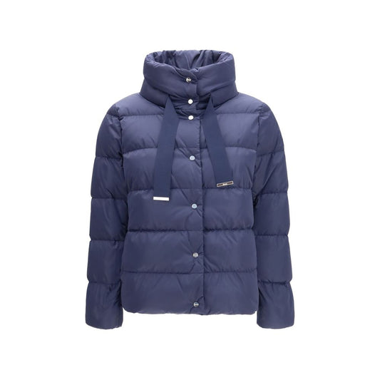 Herno Blue Polyester Full-Length Jacket