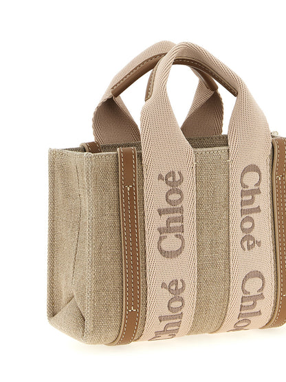 Chloé Multicolor Linen Handbag