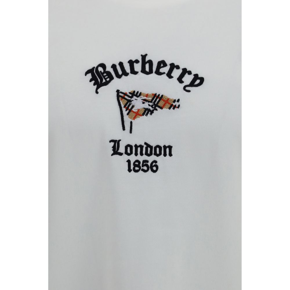 Burberry White Cotton T-Shirt