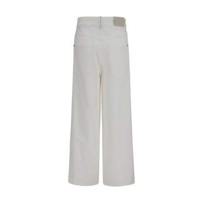 Brunello Cucinelli Beige Cotton Jeans Denim