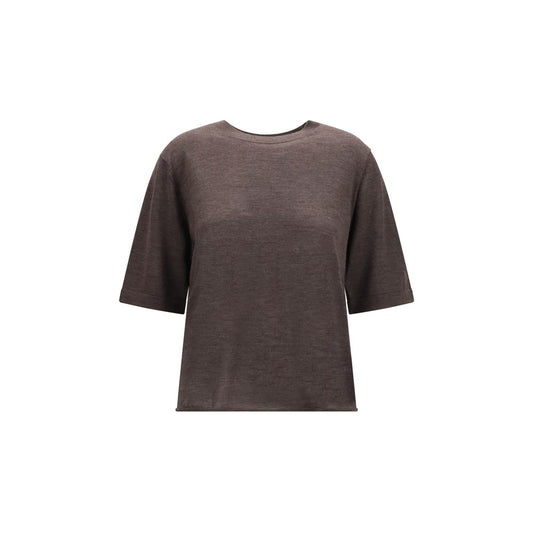 Loulou De Saison Brown Cashmere T-Shirt