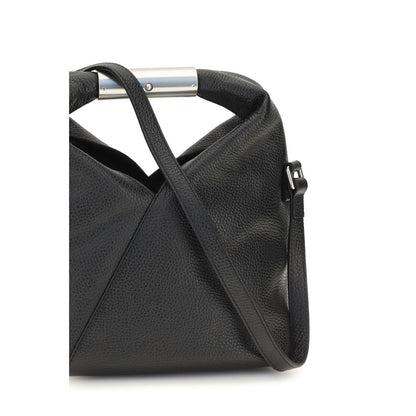 Mini Shoulder Bag by MM6 for women in bos taurus calf leather black, white & signature features a effortless sophistication silhouette, secured by a magnetic with ample and versatile shoulder-strap, adjustable-strap & handle for a effortless sophistication finish.