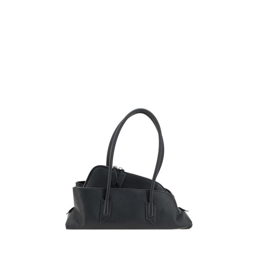 Small Shoulder Bag by The Attico for women in bos taurus calf leather black & monogram features a stately silhouette, showcasing a secure , ample , and stately shoulder-strap & handle for a stately finish.