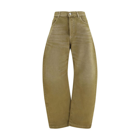 The Attico Brown Cotton Jeans Denim