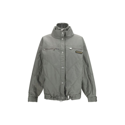 The Attico Gray Cotton Bomber