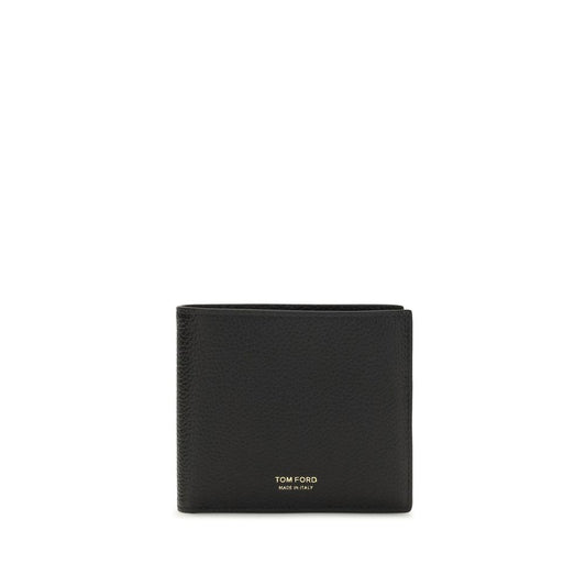 Tom Ford Bos Taurus Calf Grained Leather Cardholder Wallet - Black Signature