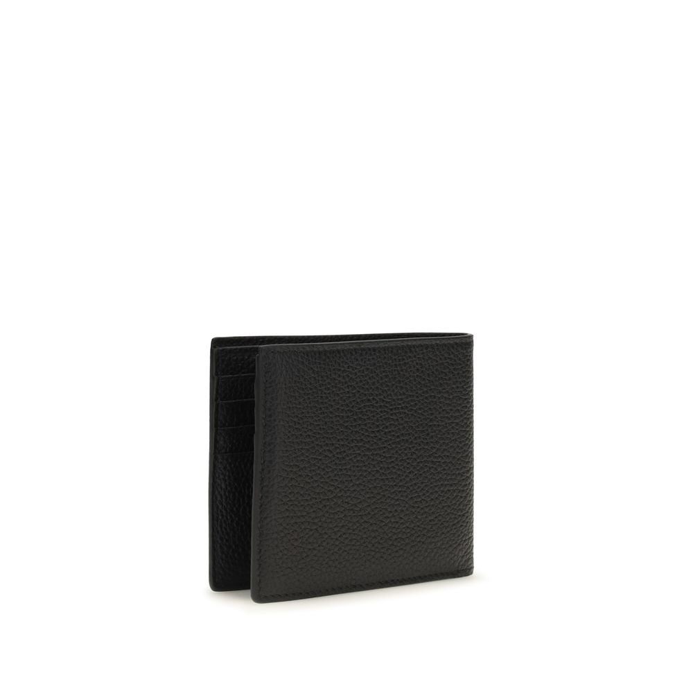Tom Ford Bos Taurus Calf Grained Leather Cardholder Wallet - Black Signature
