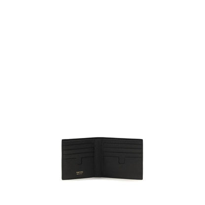 Tom Ford Bos Taurus Calf Grained Leather Cardholder Wallet - Black Signature