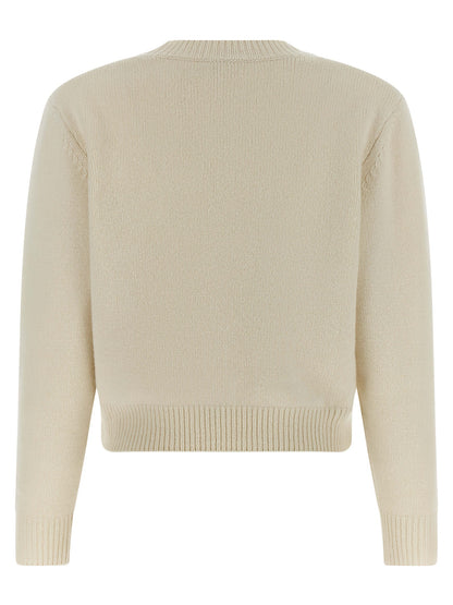A.P.C. White Wool Cardigan