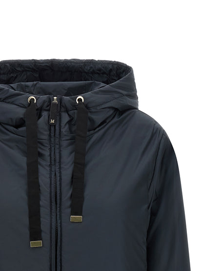Max Mara Blue Polyester Shell Jacket