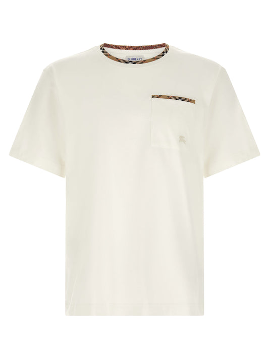 Burberry White Cotton T-Shirt