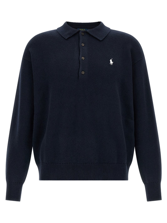 Polo Ralph Lauren Blue Cotton Cardigan