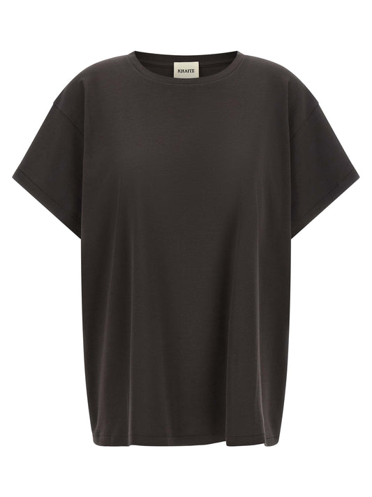 Khaite Gray Cotton T-Shirt