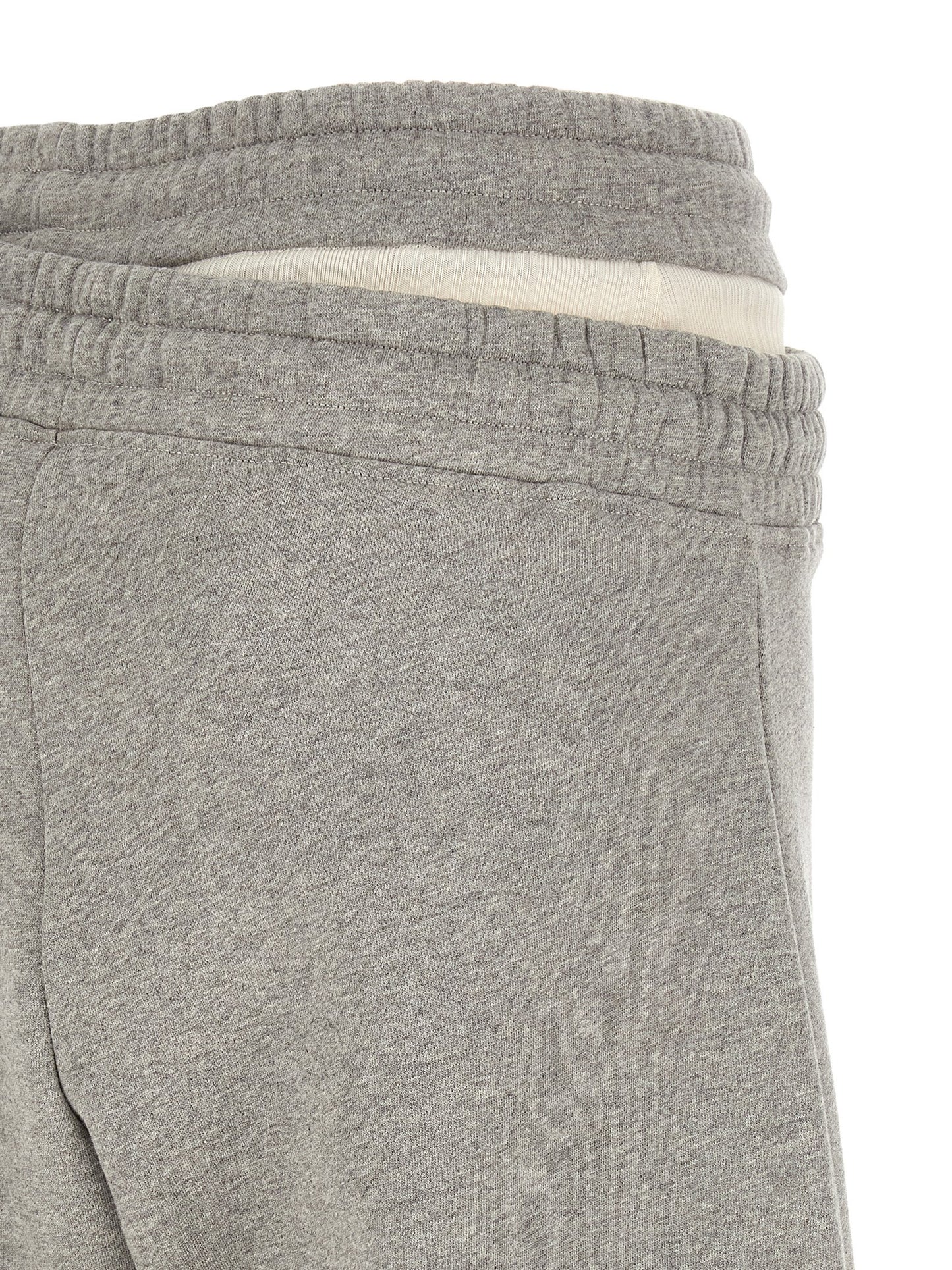 The Attico Gray Cotton Casual Pants