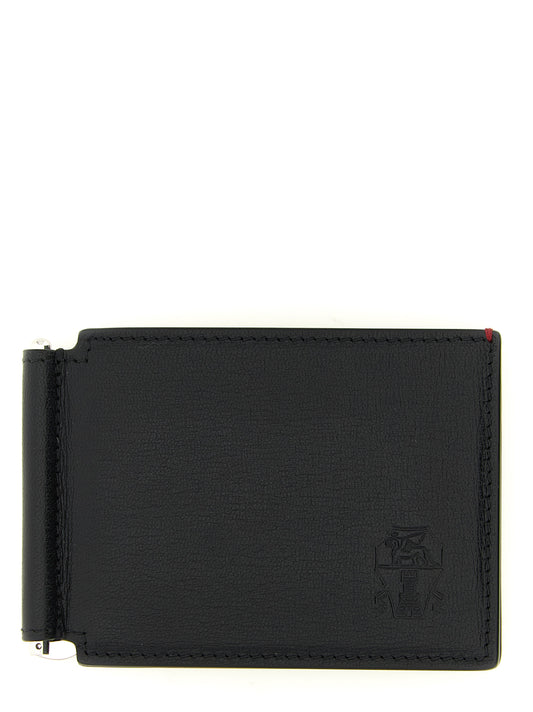 Brunello Cucinelli Black Goatskin Money Clip