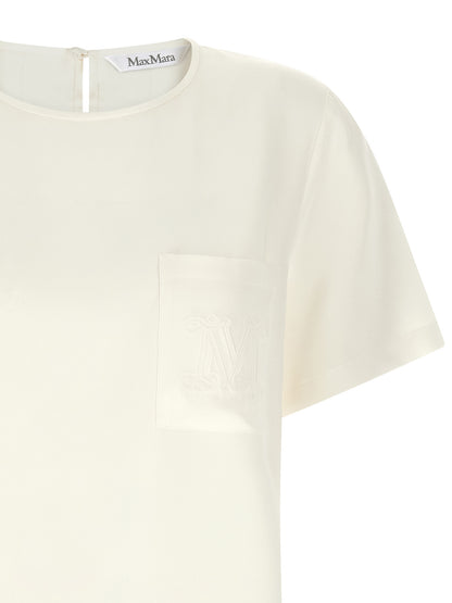 Max Mara White Silk Blouse