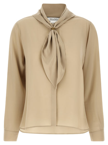 Max Mara Beige Silk Blouse