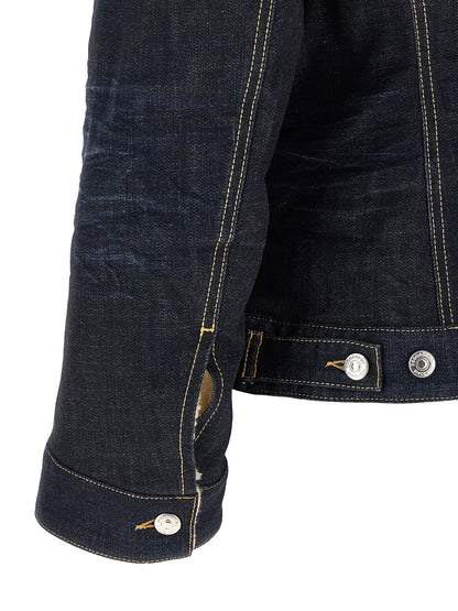 Dsquared² Blue Cotton Denim Jacket