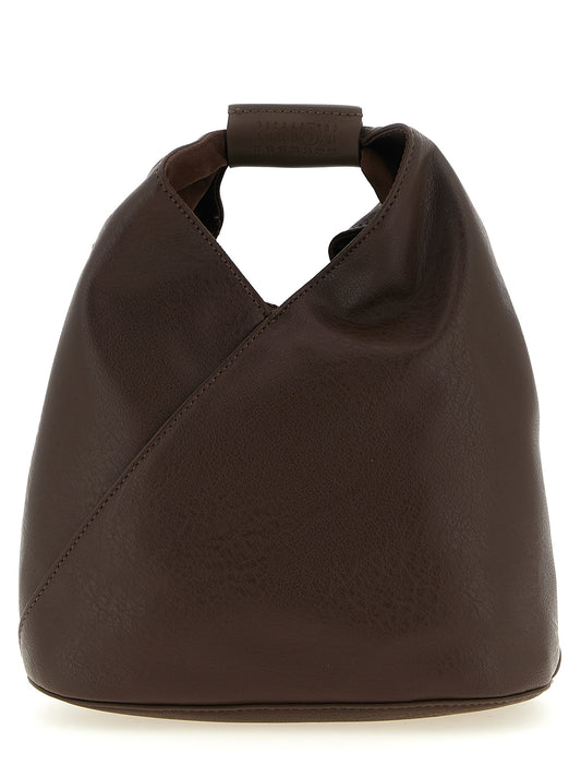 Crossbody Handbag by MM6 Maison Margiela for women in polyethylene & polyurethane brown, white & signature features a versatile chic silhouette, meticulously detailed with a secure , ample , and versatile crossbody-strap.