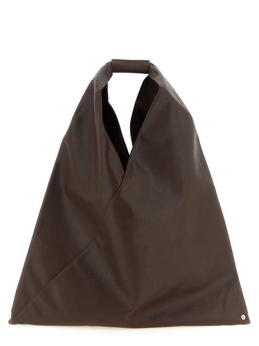 Handbag by MM6 Maison Margiela for women in polyethylene polyurethane leather brown features a exquisite silhouette, showcasing a secure and exquisite with versatile for a exquisite finish.