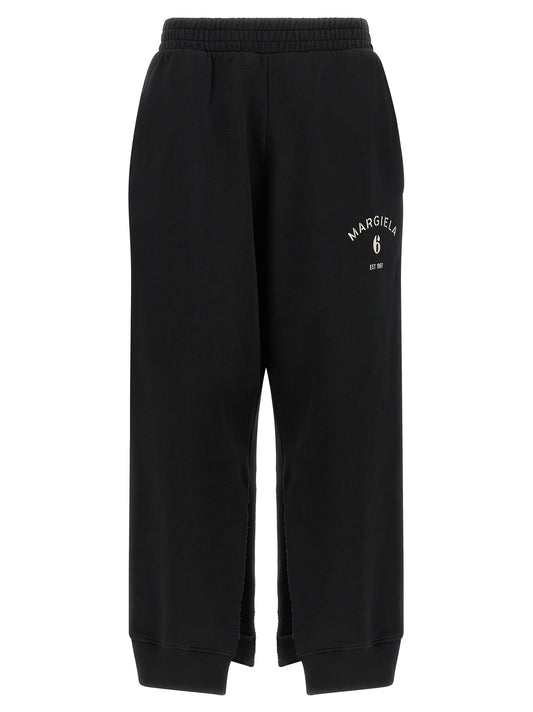 MM6 Maison Margiela Black Cotton Joggers (Workout Pants)