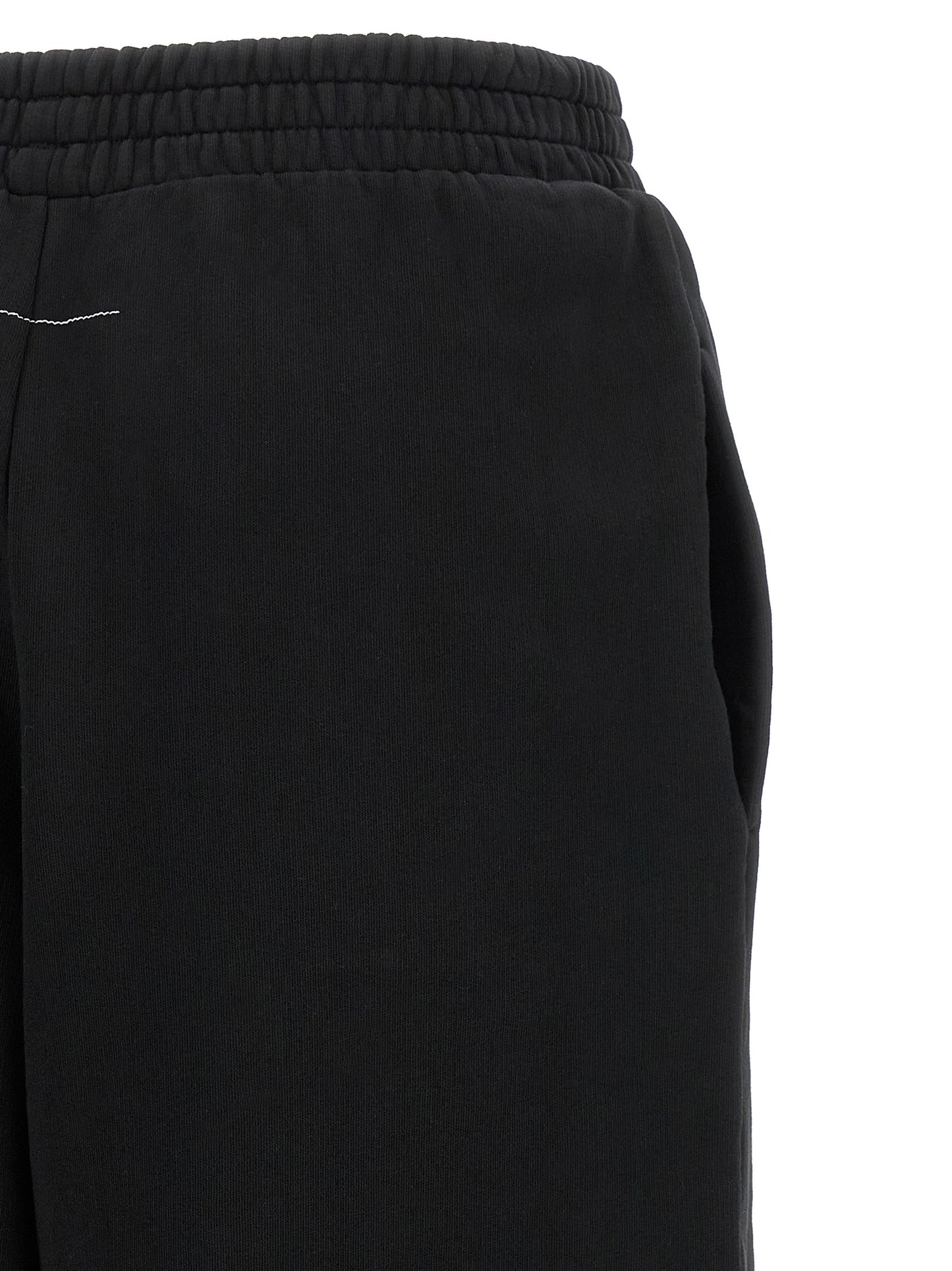 MM6 Maison Margiela Black Cotton Joggers (Workout Pants)