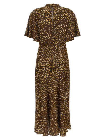 Twinset Brown Viscose Long Dress