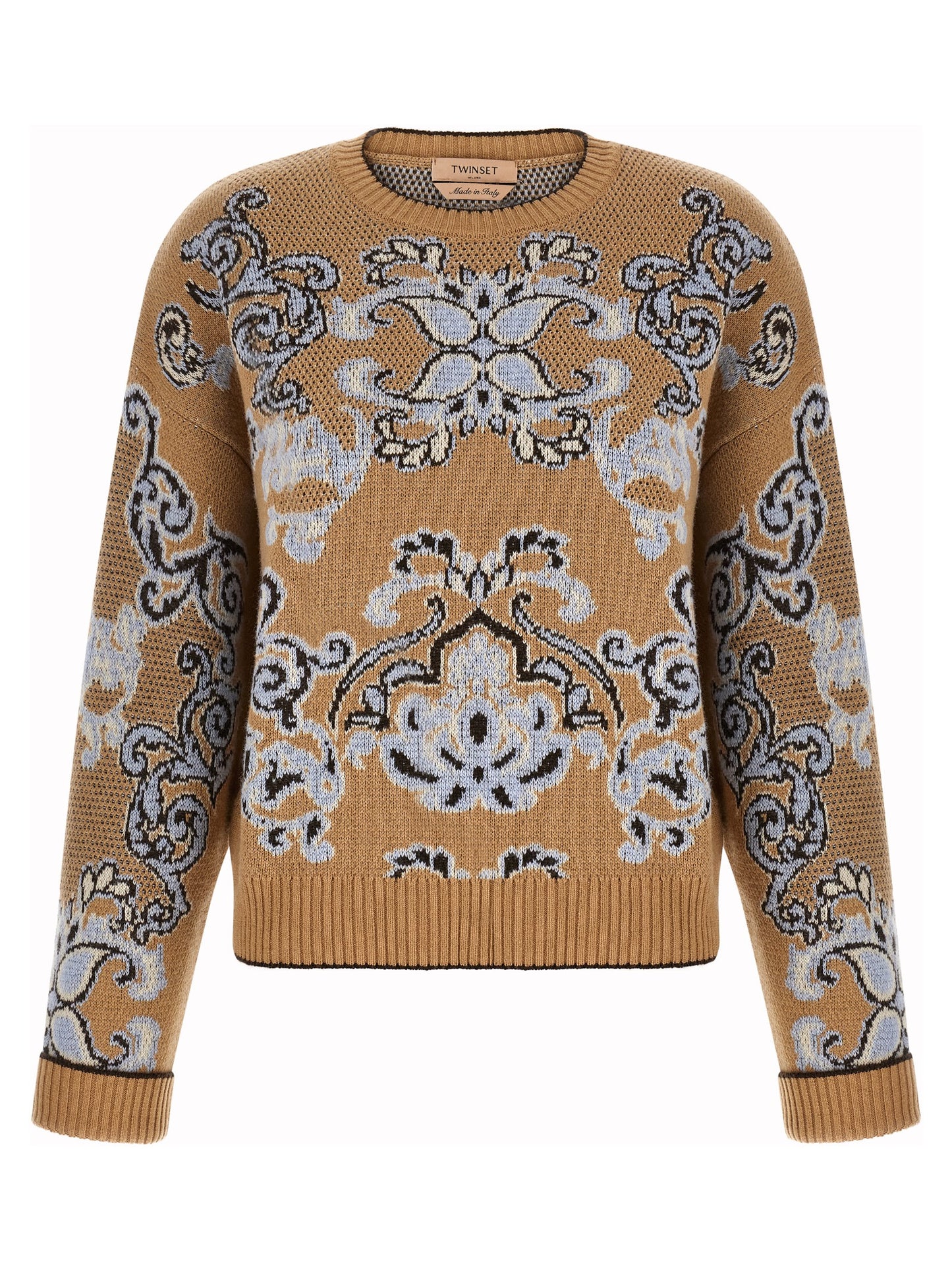 Twinset Brown Wool Cardigan